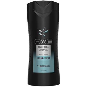 Отзывы о Axe, Body Wash, Clean + Fresh, Black Chill, 16 fl oz (473 ml)
