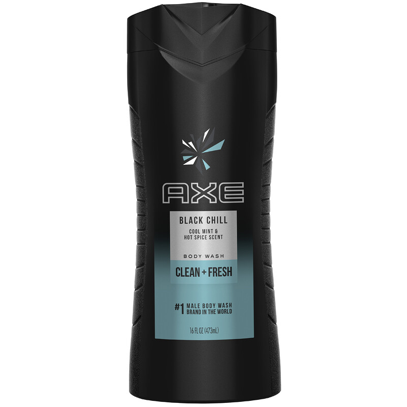 Axe, Body Wash, Clean + Fresh, Black Chill, 16 fl oz (473 ml) - iHerb