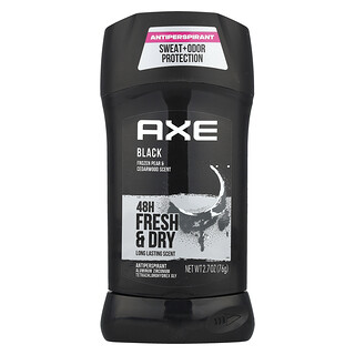 AXE, 48H, антиперспірант для сухої та свіжої шкіри, чорна, заморожена груша та кедр, 76 г (2,7 унції)