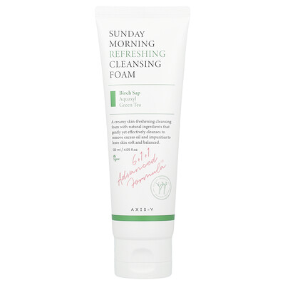 Product Image for Axis-Y, Sunday Morning Refreshing Cleansing Foam, 4.05 fl oz (120 ml)