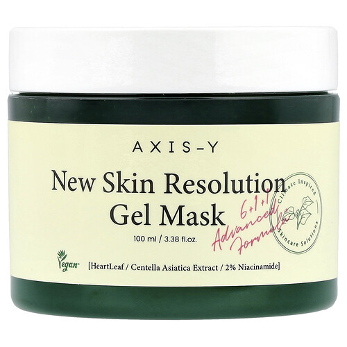 Axis-Y, New Skin Resolution Gel Beauty Mask , 3.38 fl oz (100 ml)
