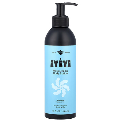 Product Image for Ayeya, Moisturizing Body Lotion, Fragrance-Free, 12 fl oz (354 ml)