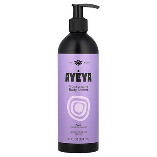Ayeya, Moisturising Body Lotion, Lavender, 12 fl oz (354 ml)