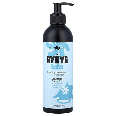 Photos - Vitamins & Minerals OZ Racing Ayeya, Baby, Soothing Conditioner & Moisturizer, Fragrance-Free, 12 fl oz AYE-39708 (354 ml)
