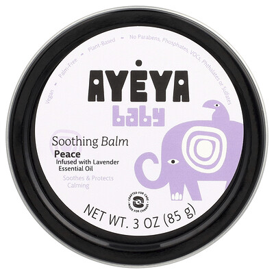 Product Image for Ayeya, Baby, Soothing Balm, Lavender, 3 oz (85 g)