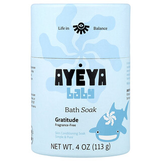Ayeya, детская добавка для ванны, без отдушек, 113 г (4 унции)