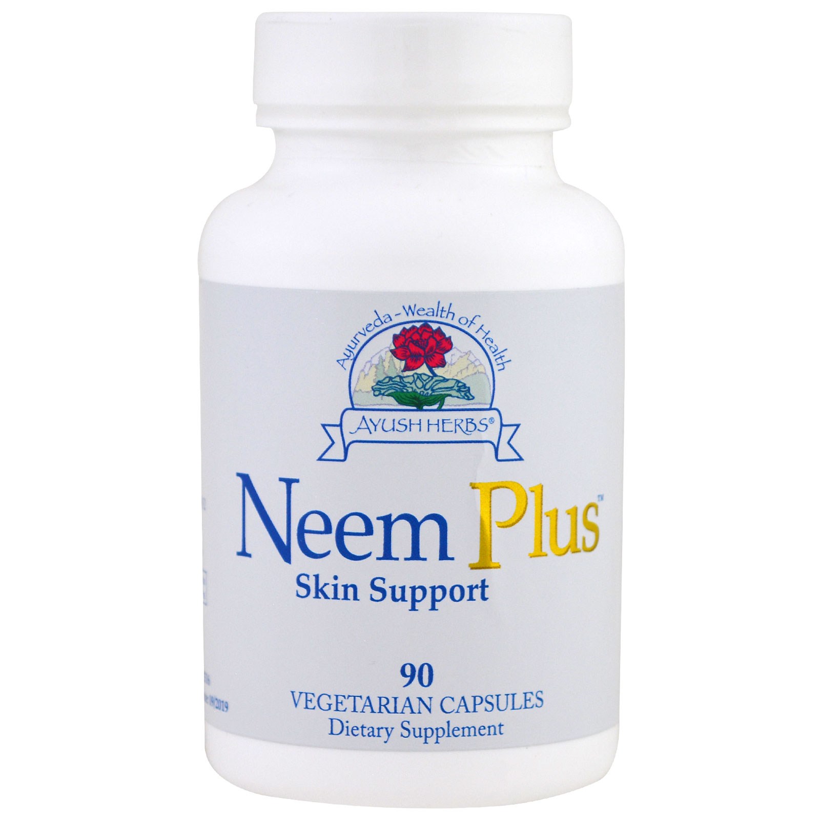 Ayush Herbs Inc., Neem Plus Skin Support , 90 Veggie Caps