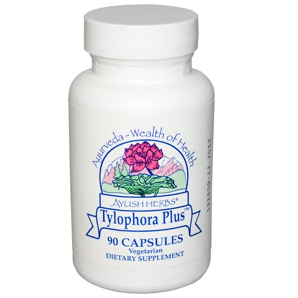 Ayush Herbs Inc., Tylophora Plus, 90 Capsules (Discontinued Item) 