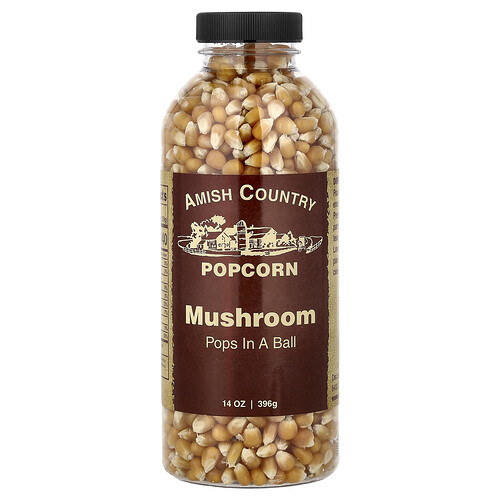Amish Country Popcorn Mushroom, Pops in a Ball, 14 oz (396 g)