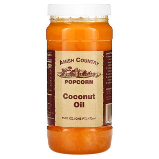 Amish Country Popcorn, Kókuszolaj, 15 fl uncia (472 ml)