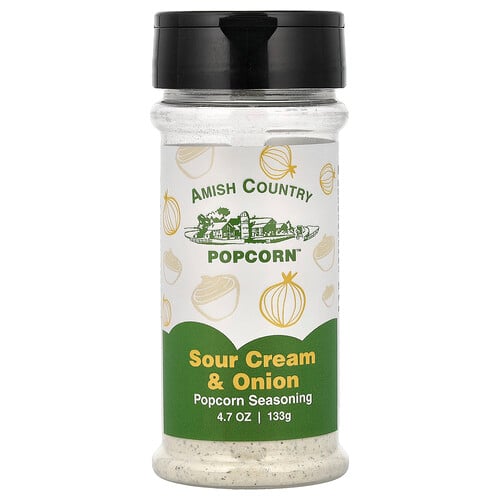 Amish Country Popcorn Popcorn Seasoning, Sour Cream & Onion, 4.7 oz (133 g)