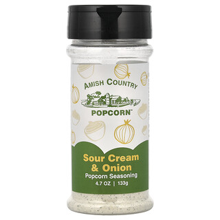 Amish Country Popcorn, приправа для попкорна, сметана и лук, 133 г (4,7 унции)