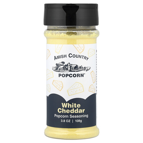 Amish Country Popcorn, Popcorn Seasoning, White Cheddar, 3.8 oz (108 g)