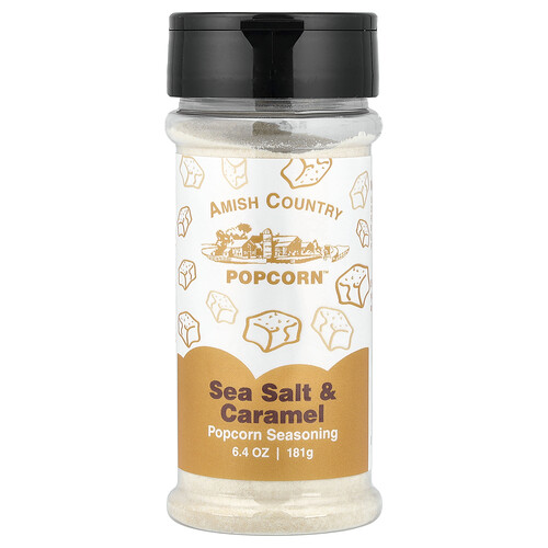Amish Country Popcorn Popcorn Seasoning, Sea Salt & Caramel, 6.4 oz (181 g)