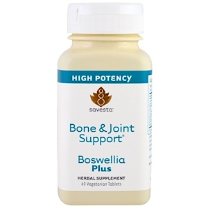 Savesta, Укрепление костей и суставов, Boswellia Plus, 60 вегетарианских таблеток 