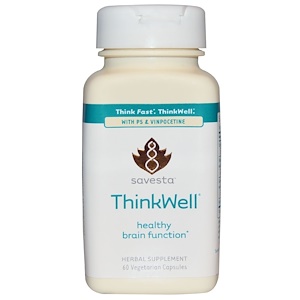Отзывы о Савеста, ThinkWell, Healthy Brain Function, 60 Veggie Caps