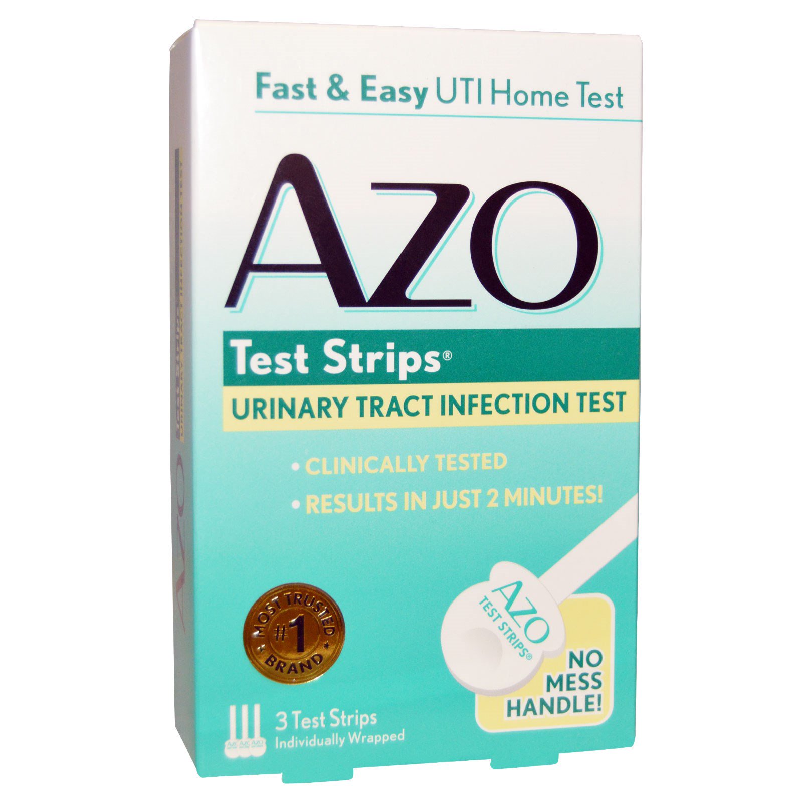 Azo Urinary Tract Infection Test Strips 3 Test Strips 6033