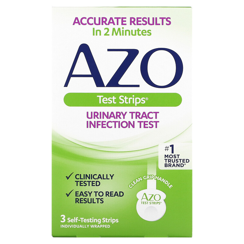 Azo, Urinary Tract Infection Test Strips, 3 SelfTesting Strips