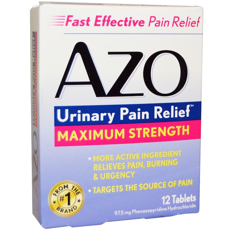 Azo, Urinary Pain Relief, Maximum Strength, 12 Tablets (97.5 mg) iHerb