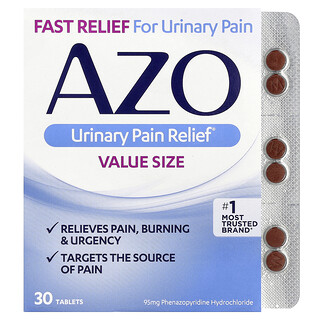 AZO, 尿痛缓解®，95 毫克，30 片