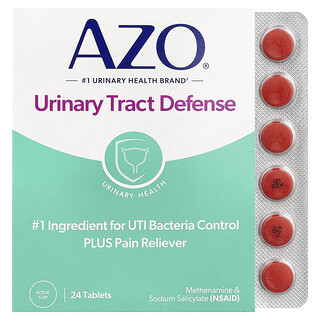 AZO, Defensa de las vías urinarias, Protección antibacteriana`` 24 comprimidos