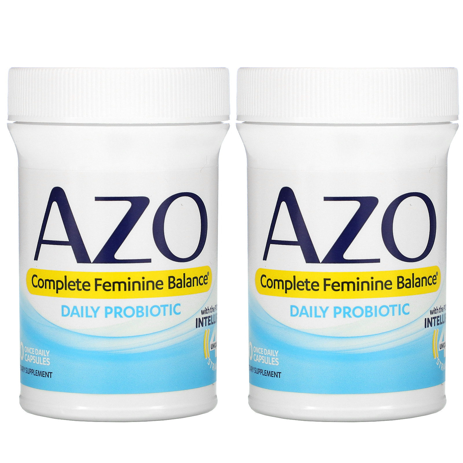 azo complete feminine balance daily probiotic capsules