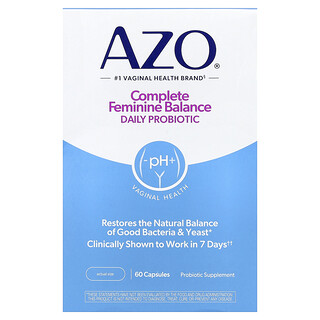 AZO, Complete Feminine Balance®, Daily Probiotic, 60 Capsules