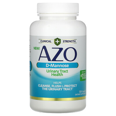 Azo D-Mannose, Urinary Tract Health, 120 Capsules