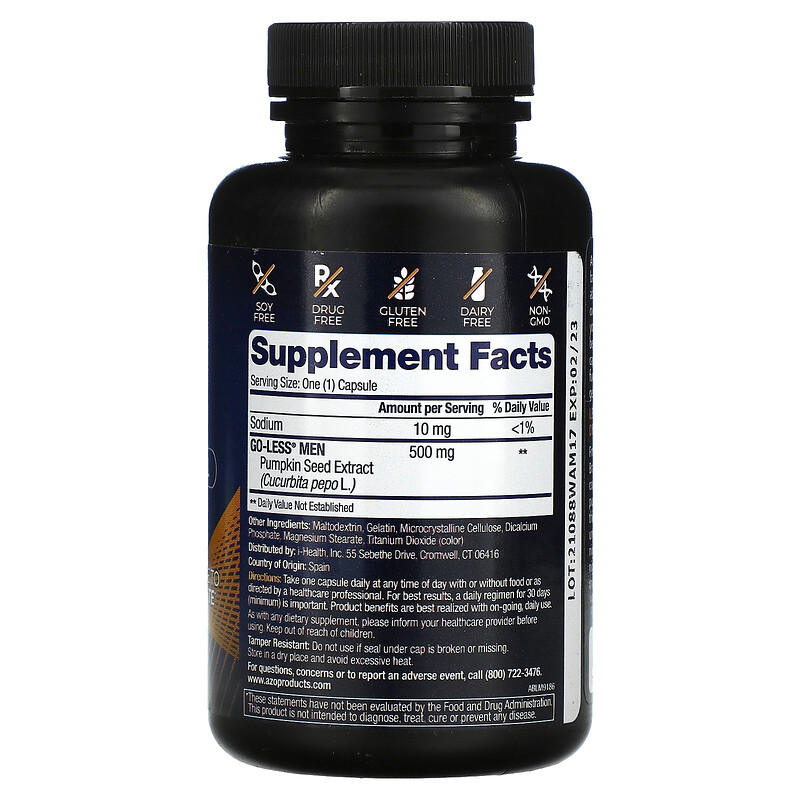 Azo, 남성용, Bladder Control, 캡슐 30정