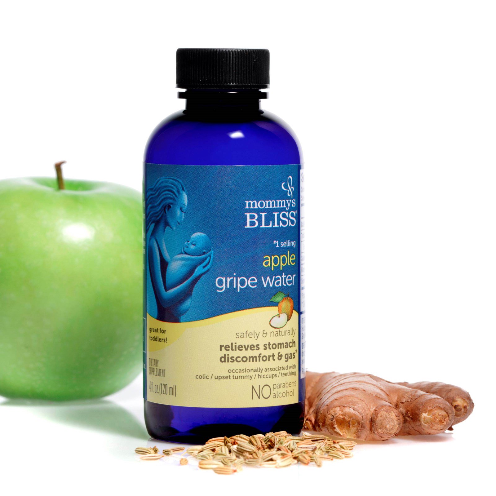 Mommy's Bliss, Gripe Water, Apple, 4 fl oz (120 ml) iHerb
