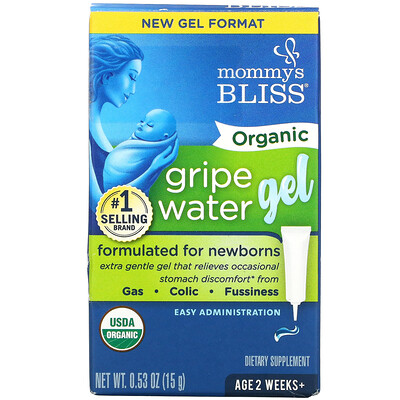 Mommy's Bliss Organic Gripe Water Gel, 2 Weeks+, 0.53 oz ( 15 g)