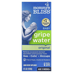 Укропная вода для немовлят від 2 тижнів, Mommy's Bliss, Gripe water original, 120 мл