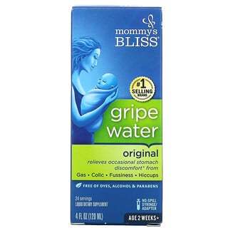 Mommy's Bliss, Agua para aliviar cólicos, Original, Bebés de 2 semanas en adelante, 120 ml (4 oz. líq.)