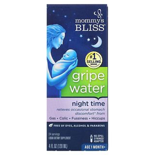 Mommy's Bliss, Night Time, agua para los cólicos, 4 fl oz (120 ml)