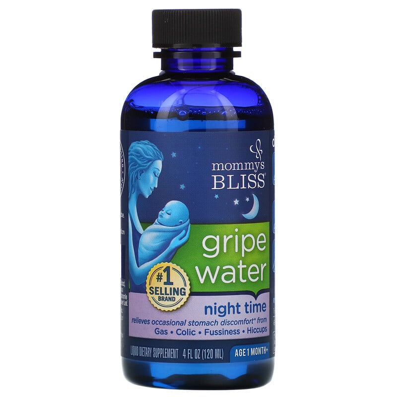 Mommy's Bliss, Night Time, Gripe Water, 1 Month+, 4 fl oz (120 ml) iHerb