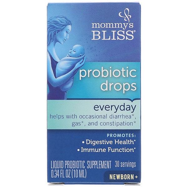 Mommy's Bliss, Probiotische Tropfen, Jeden Tag, Neugeborne+, 0,34 fl oz (10 ml)
