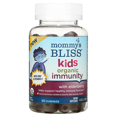 

Mommy's Bliss Kids Organic Immunity With Zinc & Vitamin C 2 Yrs+ Berry 60 Gummies