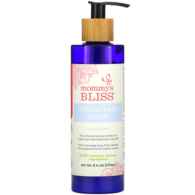 Mommy's Bliss Blissful Belly Lotion, Unscented, 8 fl oz ( 237 ml)