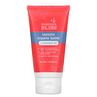

Mommy's Bliss Lanolin Nipple Balm + Coconut Oil 2 oz (56 g)