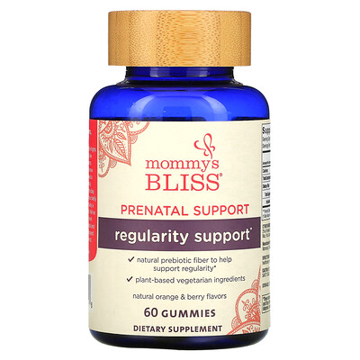 

Mommy's Bliss, Prenatal Regularity Support, Natural Orange & Berry , 60 Gummies