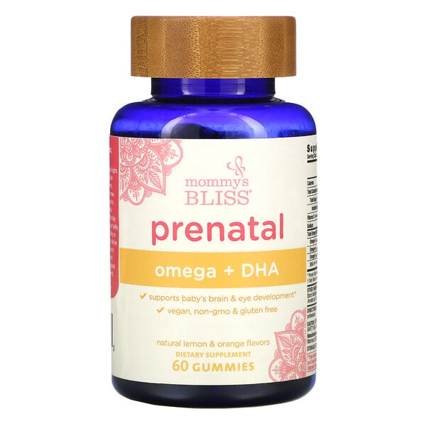 Prenatal Omega + DHA, Natural Lemon & Orange, 60 Gummies