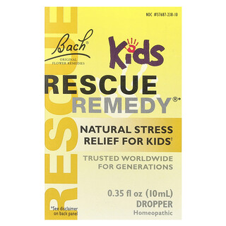 باش‏, قطارة Rescue Remedy® للأطفال ، لتخفيف التوتر بشكل طبيعي ، 0.35 أونصة سائلة (10 مل)