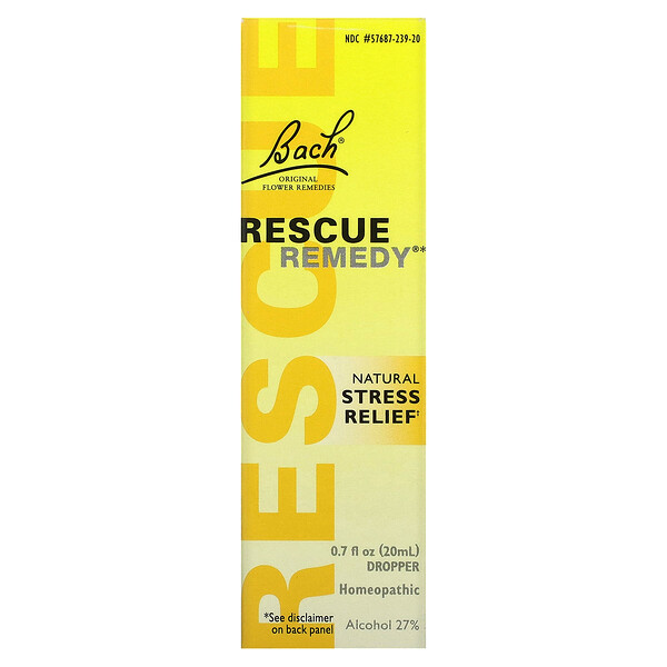Bach, Original Flower Remedies, Rescue Remedy, Natural Stress Relief, 0