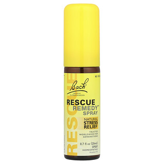 Bach, Original Flower Remedies, Rescue Remedy en spray, Soulagement naturel du stress, 20 ml
