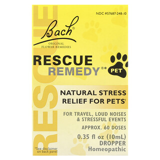Bach, Rescue Remedy® Pet, Natural Stress Relief For Pets, 0.35 fl oz (10 ml)