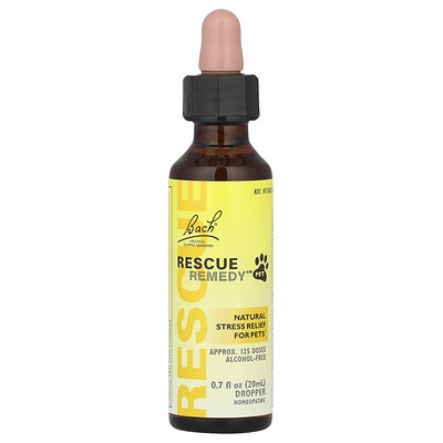 Product Image for Bach, Rescue Remedy Pet, Natural Stress Relief For Pets , 0.7 fl oz (20 ml)