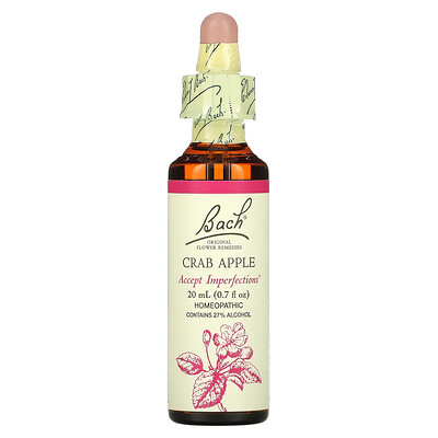 

Bach, Original Flower Remedies, Crab Apple, 0.7 fl oz (20 ml)