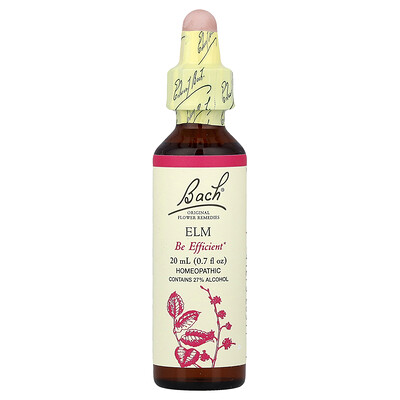 Bach, Original Flower Remedies, Olmo, 20 ml (0,7 oz. líq.)