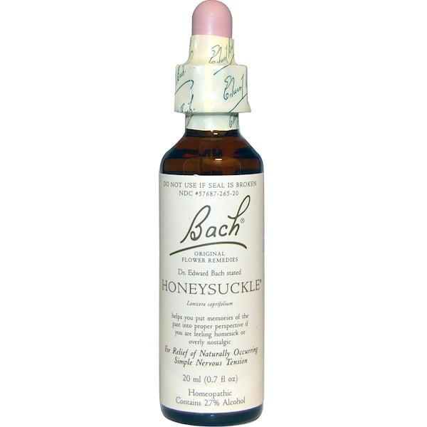 Bach, Original Flower Remedies, Honeysuckle, 0.7 fl oz (20 ml) - iHerb