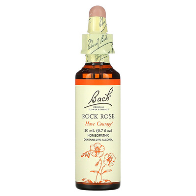 

Bach, Original Flower Remedies, Rock Rose, 0.7 fl oz (20 ml)